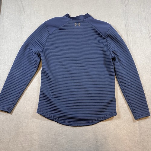 Under Armour Jacket Men M Navy Storm Evolution Daytona Golf Cold Gear Full Zip - Picture 2 of 11