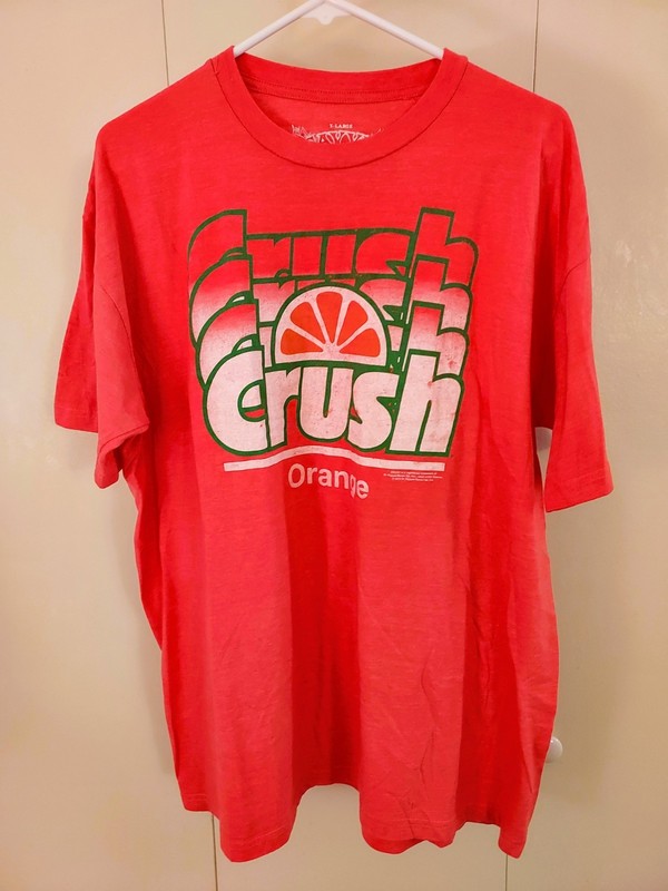 ORANGE CRUSH Vintage Design T-Shirt (Size XL) Soft Drink, Pop, Savvy Brand