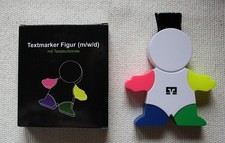 2 Stück Textmarker Figur ( m/w/d ) mit Tasta...