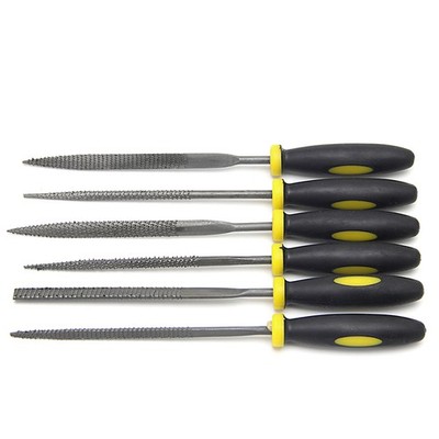 6Pcs 140mm Mini Metal Filing Rasp Needle File Tools Hand Woodworking