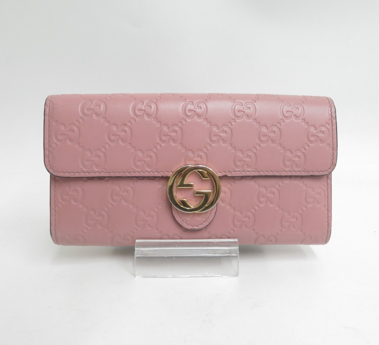 GUCCI GG Interlocking guccissima  Leather Biford Long Wallet I#50236 thumbnail 2