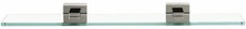 Alno A8450-18 Contemporary II 18" Glass Bathroom Shelf - Nickel