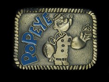 UC13150 NOS VINTAGE 1980 POPEYE TV CARTOON BELT BUCKLE