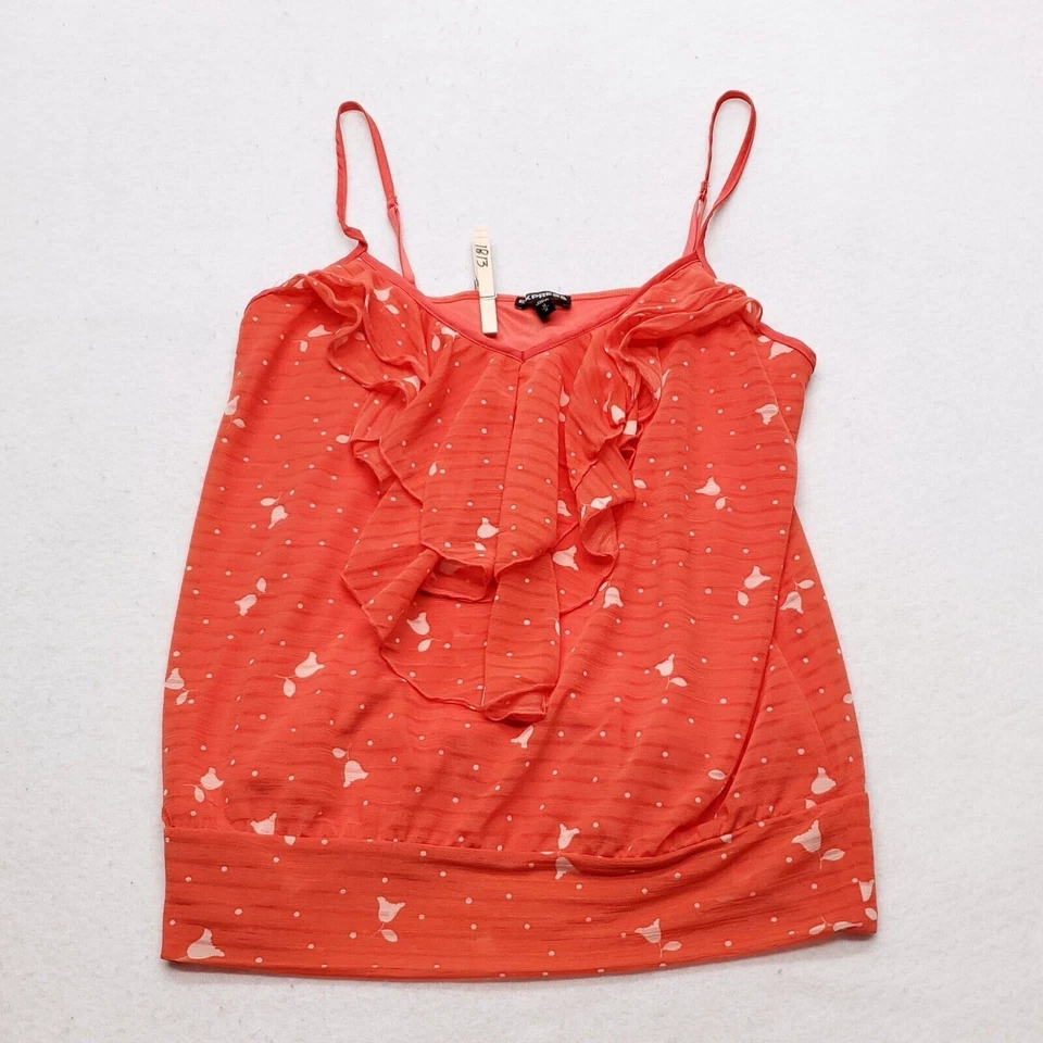 Camiseta sin mangas informal Express para mujer talla mediana M naranja Foto 2 de 4