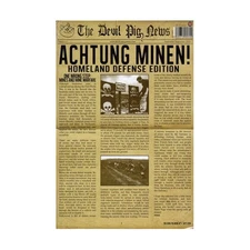 Devil Pig Card Game Gazette #1 w/Mines and Mine Sweepers Bag NM