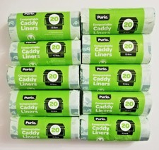 Compostable Caddy Bin Liners 15L x80 – Food Waste Bags Biodegradable Kitchen