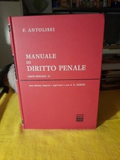 MANUALE DI DIRITTO PENALE PARTE SPECIALE II ANTOLISEI GIUFFRÈ 2000