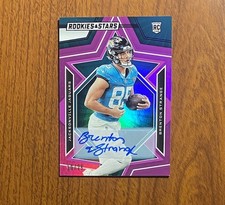2023 Rookies & Stars #106 Brenton Strange Rookie Signatures Purple Auto /25