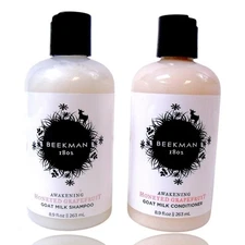 Set of 2 Beekman 1802 Goat Milk Shampoo & Conditioner "Honeyed Grapefruit" 8.9oz