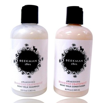 Set of 2 Beekman 1802 Goat Milk Shampoo & Conditioner ''Honeyed Grapefruit'' 8.9oz
