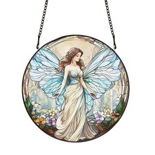 Decorative Flower Fairies Acrylic Window Hanging Ornament for Indoor and Outdoor