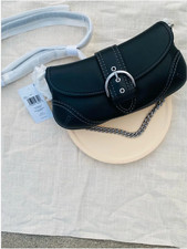  NEW COACH Soho Bag 25 Glovetanned Leather Black CAN44 Dust Bag