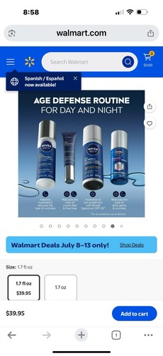 Lot Of 3 Nivea Men Age Defense Daily Face Moisturizer w/SPF 30 - 1.7 fl oz - NEW - Picture 12 of 12