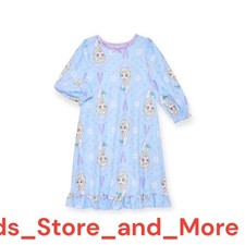NWT Girls Disney FROZEN Elsa Nightgown sz. 4-5 Beautiful