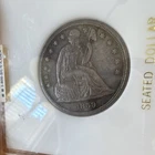 1859 Seated Liberty Silver Dollar Proof 63 Premium Swiss America Certified