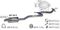 Ernst MittelschalldäMpfer 687065 FüR Toyota Yaris VVT KSP90_ KSP90R