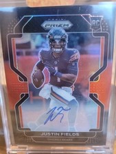 2021 Panini Chronicles - Prizm Black Justin Fields #PB-3 Red Prizm /99 (RC)