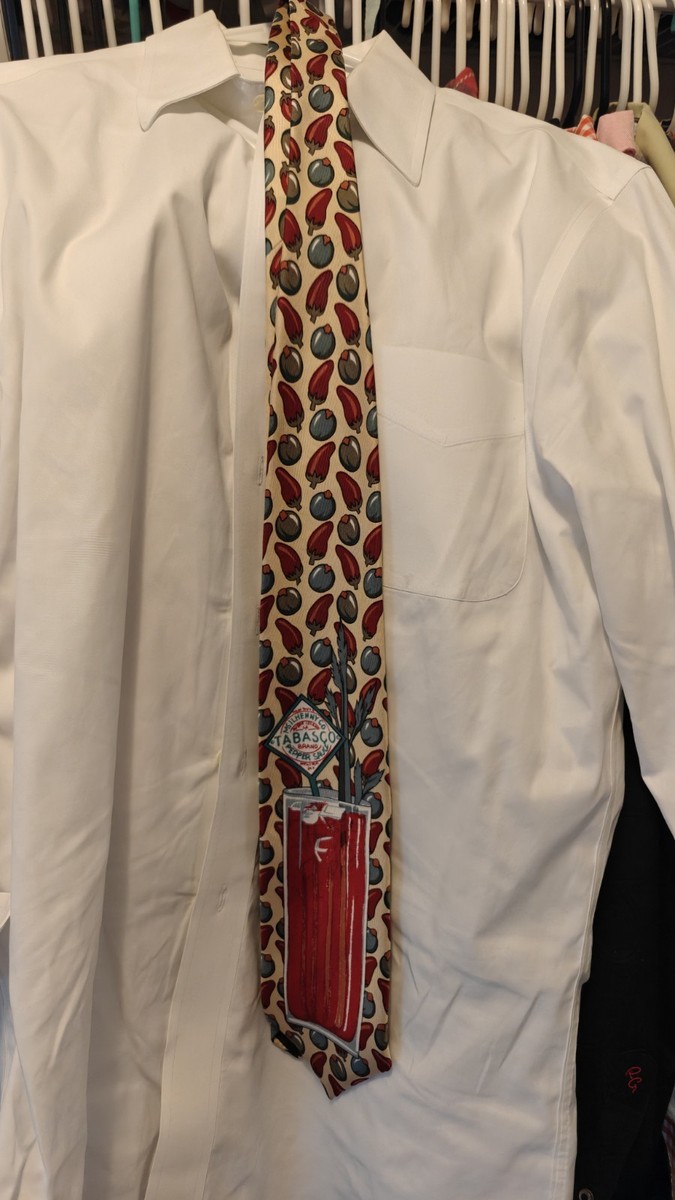 Tobasco Bloody Mary Tie Vintage