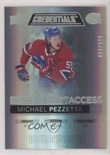 2021 Upper Deck Credentials Debut Ticket Access /999 Tier 1 Michael Pezzetta y0p