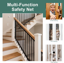 Banister Guard Safety Net 15 X 3 Ft Child Pet Protection Balcony Stair Black