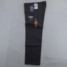 Dickies Pants Boys 10 Husky Gray Classic Fit Reinforced Knee School Uniform New