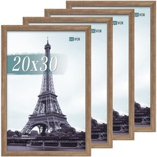 VCK 20x30 Walnut Wood Poster Frame Set of 4 - Gallery Picture Frames