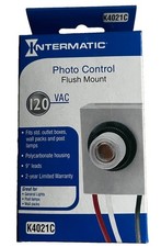 NEW  INTERMATIC K4021C PHOTO-CONTROL 120V Ste...