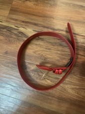 ZARA RED Belt Leather Size Medium NWT 80