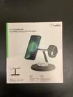 Belkin 3-in-1 Stand 15W Qi2 Wireless Charger iPhone/Watch/AirPods-Black New — photo 1