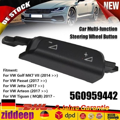 Lenkrad Taste Lautstärketaste Lenkradknopf Für VW Golf 7 7.5 GTD R.5G0959442 DHL