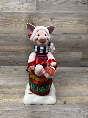Disney Telco Motion-ettes Winnie the Pooh PIGLET Animated Christmas Figure WORKS