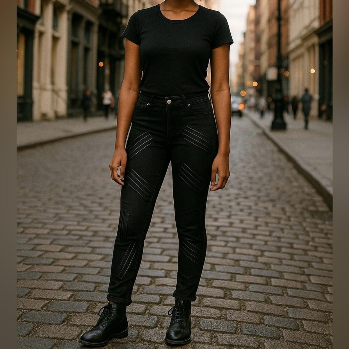 Stella McCartney Embellished Moto Skinny Jeans | Indie Sleaze