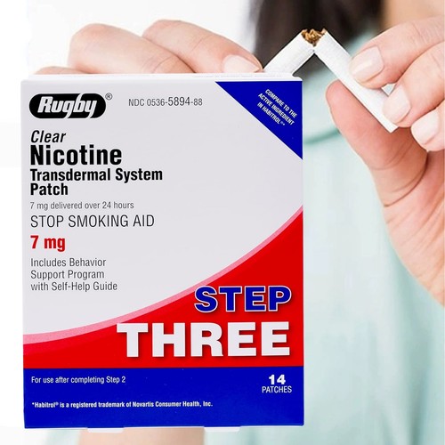 Rugby Clear Nikotin Transdermal System Pflaster 7 mg (Box mit 14 Pflastern)