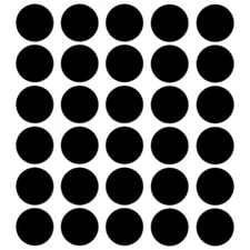 DARENYI 30Pcs 2 inch Black Acrylic Discs Acrylic Circle Blanks, Round Acrylic...