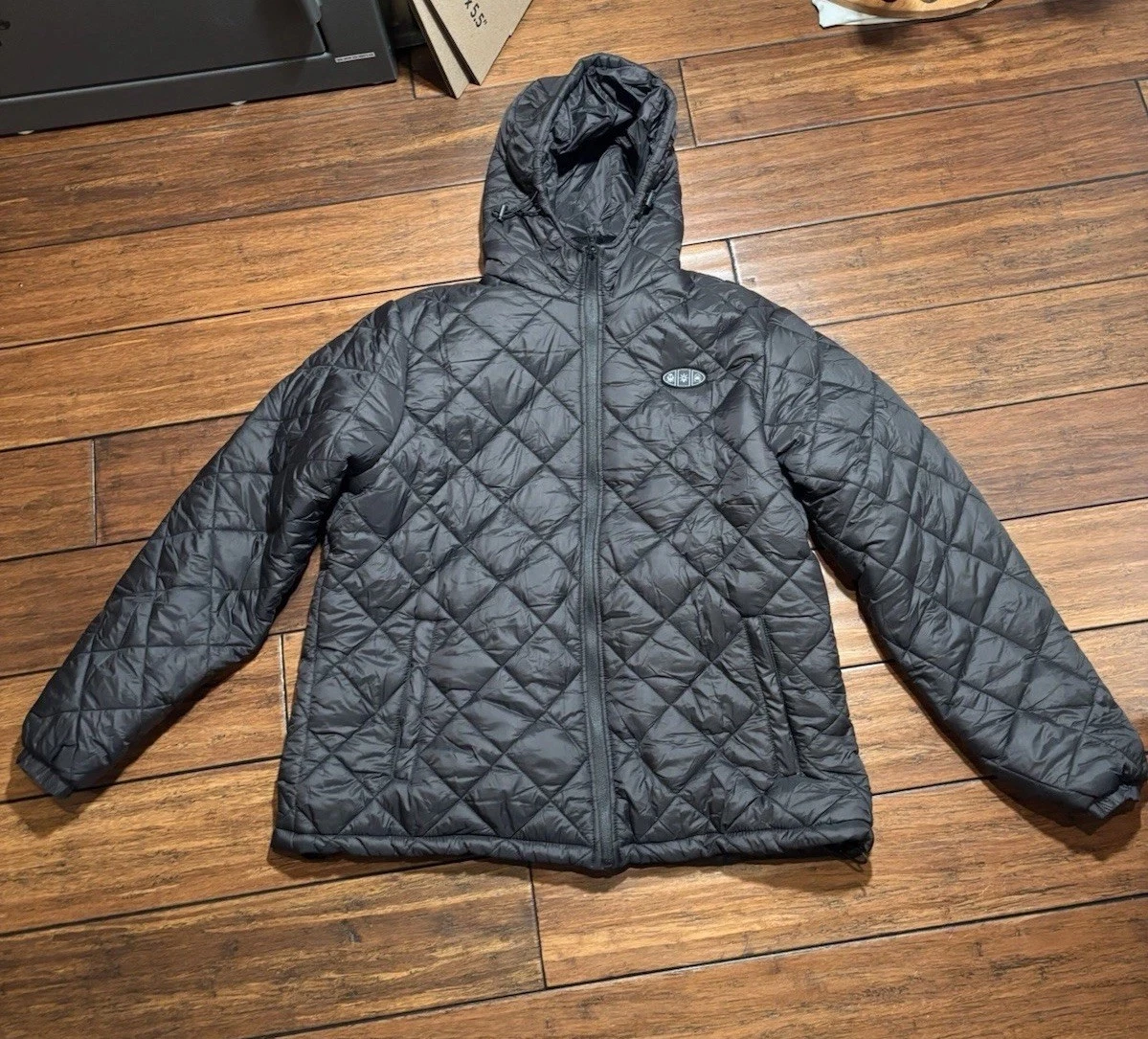 Men’s Size XL Heated Black Puffer Jacket
