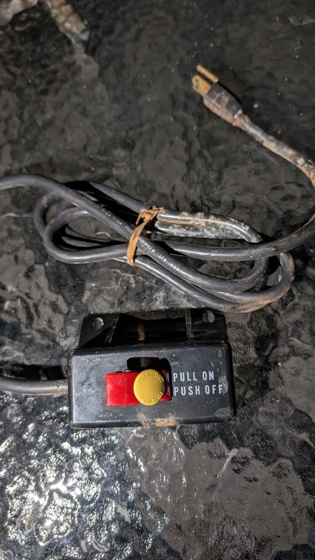 Pull On Push Off Switch 5351-7001 Single Module Black Red Yellow Plastic