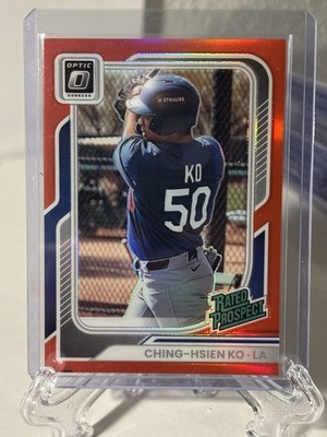 2026 Donruss CHING-HSIEN KO Rated Prospect Red Prizm /99 Dodgers