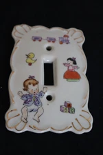 VTG Kelvin's Fine China  Switch Plate Cover - Baby & Toys Nursery