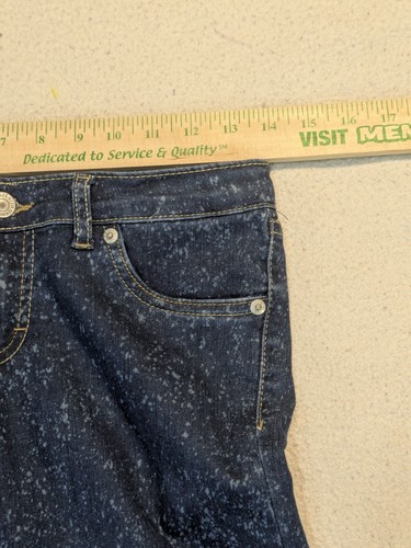 Levis 710 Super Skinny Youth 14 Denim Blue Jeans Galactic Fade 28x28 Low Rise - Picture 6 of 12