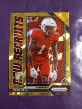2023 Prizm Draft Picks Tank Dell Gold Ice New Recruits #NR-25 Cougars  Texans