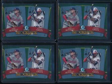 Lot (4) JAKE BENNETT / ELIJAH GREEN 2022 Bowman Chrome Draft Blackjack Nats RC