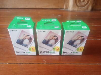 3 FUJIFILM INSTAX MINI INSTANT FILM (10 x2 PACK) 20 SHEETS (EXP 2/2025)