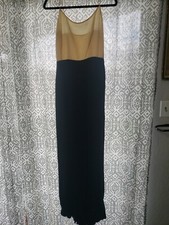Vintage Black And Beige Slip Dress 