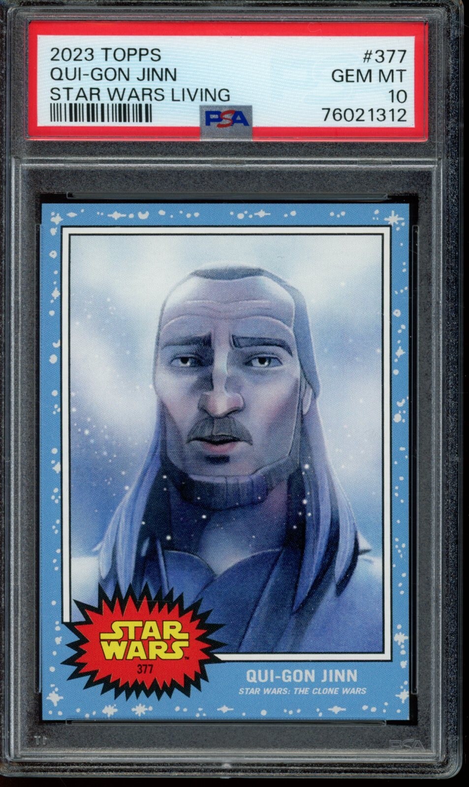 2023 Topps Star Wars Living Set #377 Qui-Gon Jinn PSA 10 Gem Mint Card 76021312