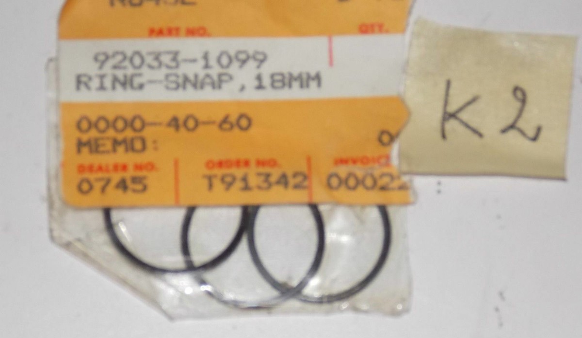 OEM KAWASAKI 1986 2010 KLF300 KVF300 ZX900 ZX1100 ER500 SNAP RING