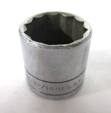 S-K Tools 45126 13/16 12 Point Deep Socket 3/8" Drive SK **Made in the USA**