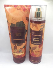 BATH AND BODY WORKS AUTUMN DRIVE BODY MIST  CREAM 8 FL OZ EACH