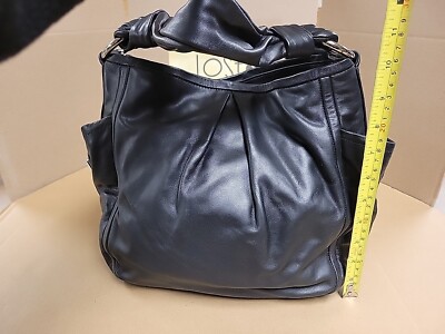 COACHバッグ Coach Soft Leather Shoulder Bag Hobo Black Zip L0882-13412 NWT