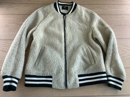 BDG Sherpa Bomber Jacket Size M Fuzzy 