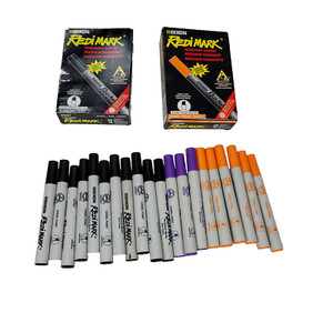 Dixon Industrial RediMark Permanent Markers Chisel Point Metal Barrel Box Art